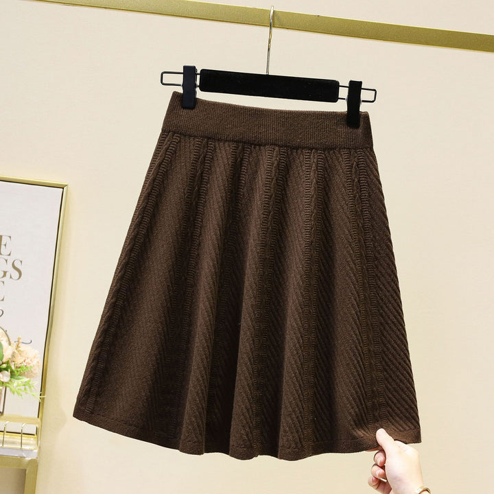 Women's Patterned Knit Skirt Mune Fashion