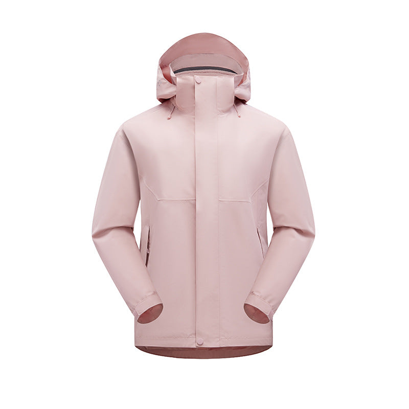 Men's nano matte waterproof urban outdoor jacket with taped seams, removable hood and fleece collar Mune Fashion