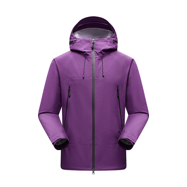 Men's Minimalistic technical three-layer softshell jacket with sealed seams and waterproof front zipper Mune Fashion