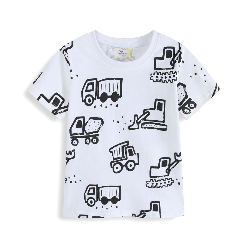 Boys T-shirt with funny construction site motif Mune Fashion