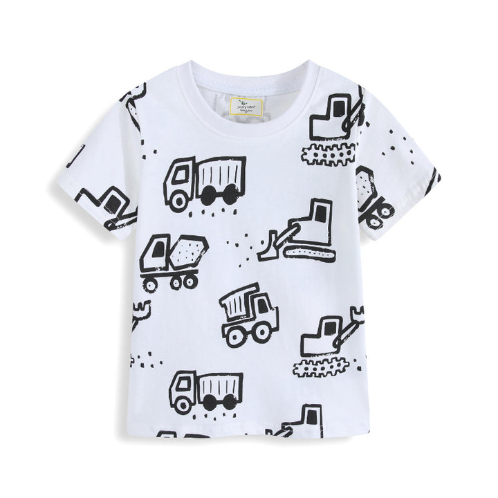 Boys T-shirt with funny construction site motif Mune Fashion