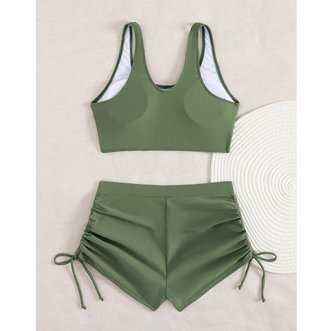 Women's Sporty Bikini with Ruched Shorts Mune Fashion