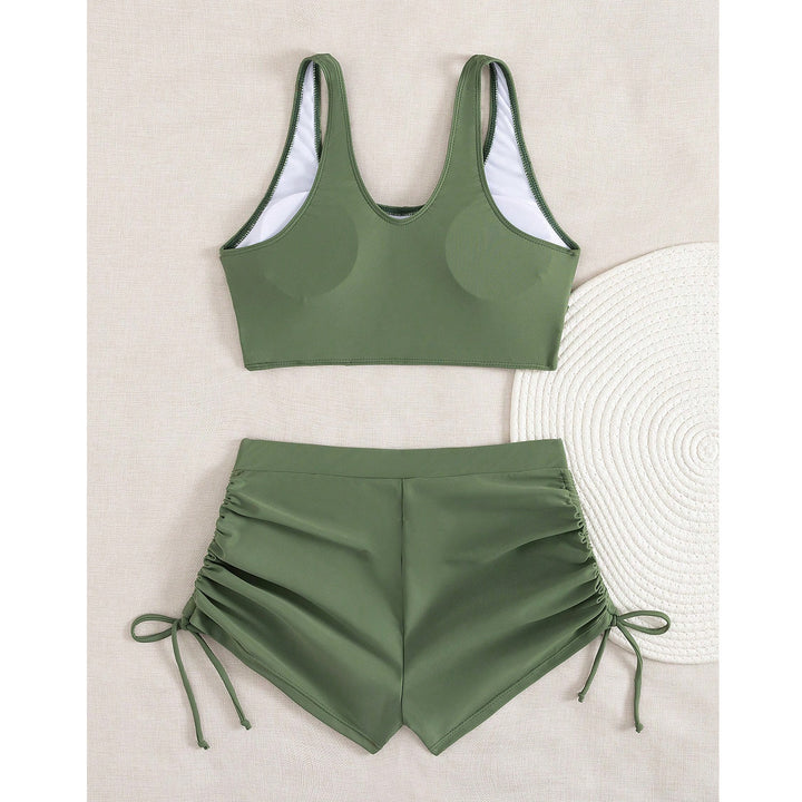 Women's Sporty Bikini with Ruched Shorts Mune Fashion