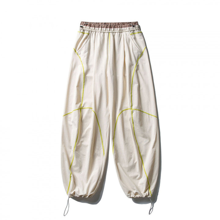 Unisex locker cut tech jogging pants with elastic waistband, distinctive flatlock seams and drawstring Mune Fashion
