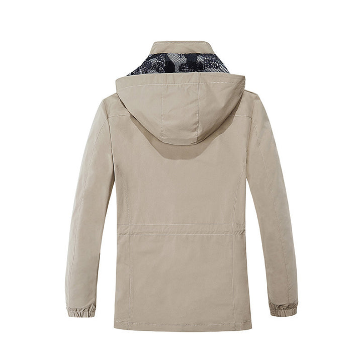 Men's lightweight field parka with hood camouflage-padded interior lining and multifunctional pockets Mune Fashion