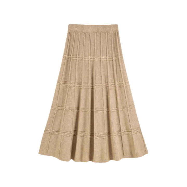 Ladies Elegant Knit Maxi Skirt Mune Fashion