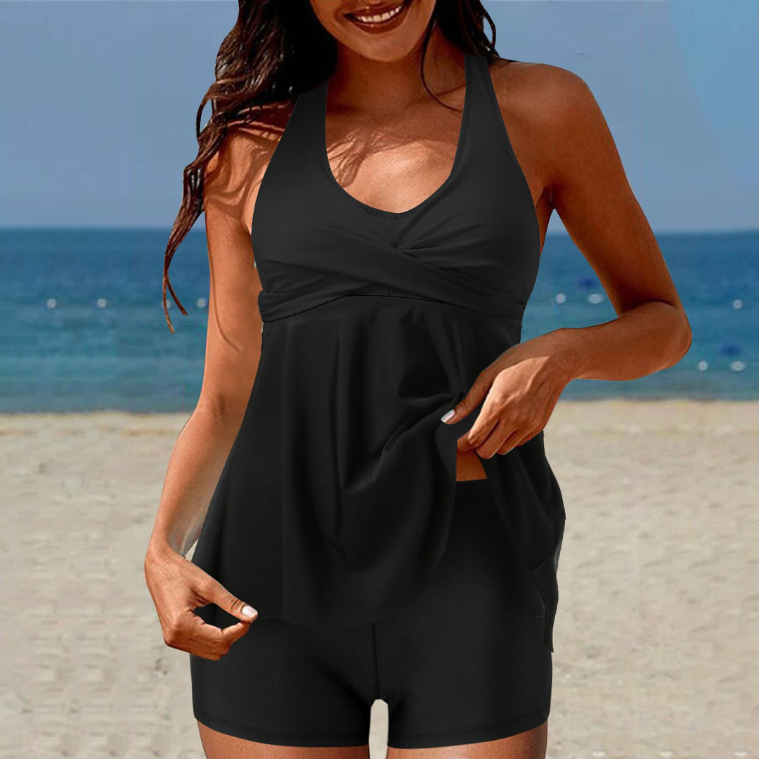 Ladies Tankini Set with High Waist and Sporty Flair Mune Fashion