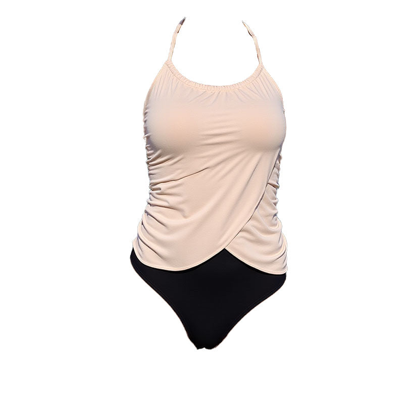 Women's tankini with wrap design and elegant straps Mune Fashion