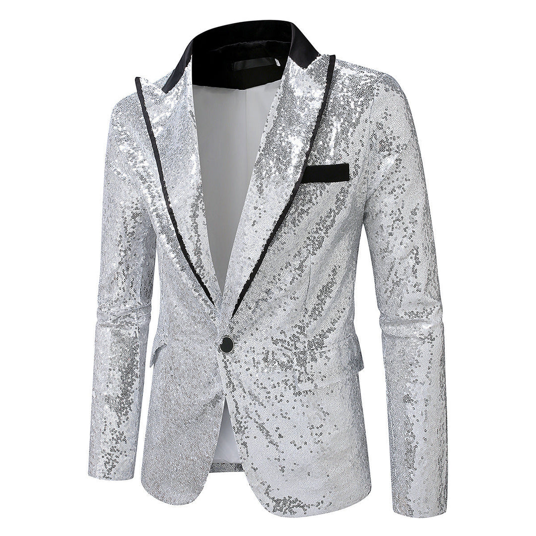 Men's Glittering Tuxedo Blazer Made Of High-Quality Satin Mune