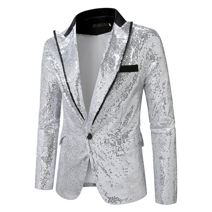 Men's Glittering Tuxedo Blazer Made Of High-Quality Satin Mune