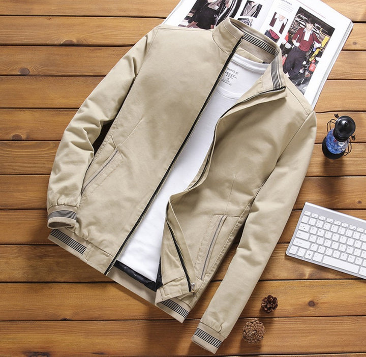 Men's padded winter blouson jacket with soft teddy lining, windproof outer shell and concealed two-way zipper Mune Fashion