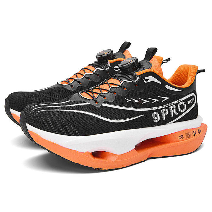 Unisex Cushioned Performance Running Shoes with Hollow-Core Platform Sole and Rotating Closure Mune Fashion