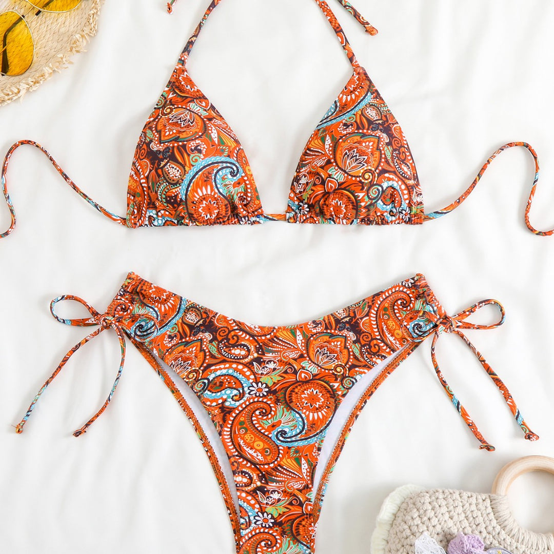 Damen Triangel-Bikini mit raffinierter Paisley-Optik Echo Archiv