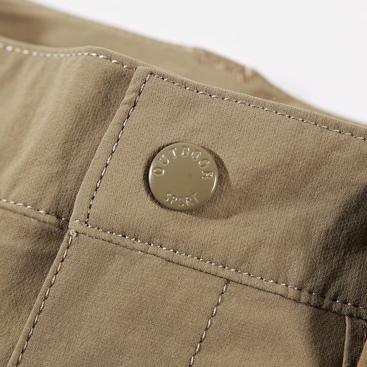 Men's Technical Trekking Cargo Pants with Pre-shaped Knees and Integrated Belt Solution Mune Fashion