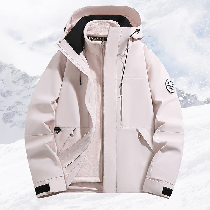 Women's Technical Ski and Winter Jacket with Removable Inner Jacket and Welded Seams Mune Fashion