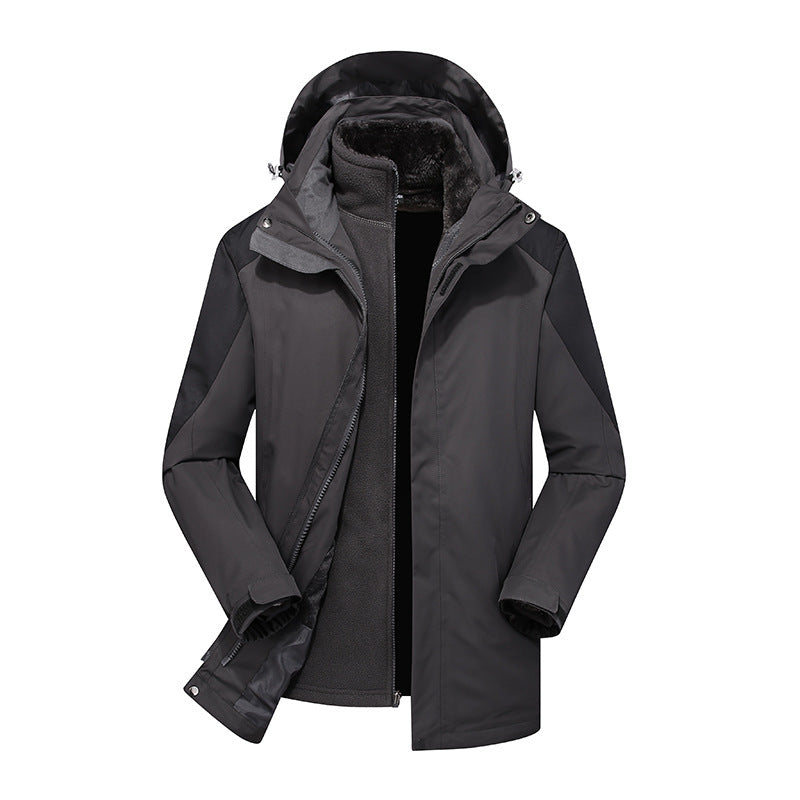 Ladies Modular Softshell Rain Jacket with Removable Fleece Inner Jacket and Adjustable Hood Mune Fashion