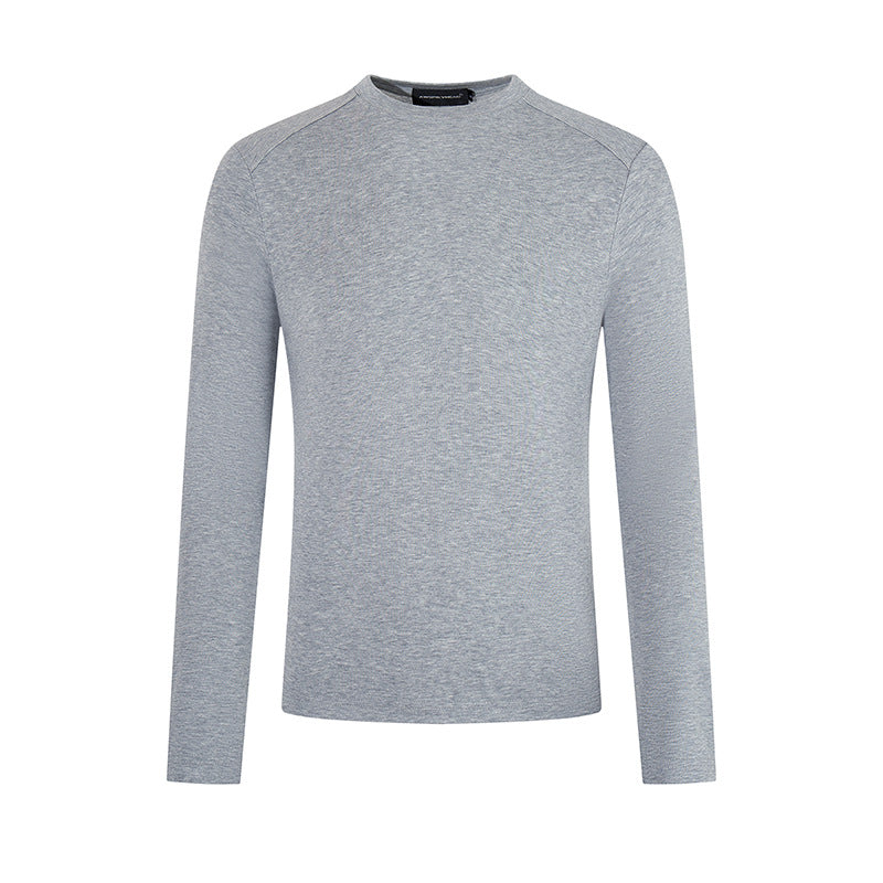 Men's fine knit pullover with round neck made of merino wool Mune Fashion