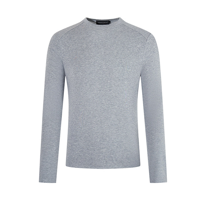 Men's fine knit pullover with round neck made of merino wool Mune Fashion