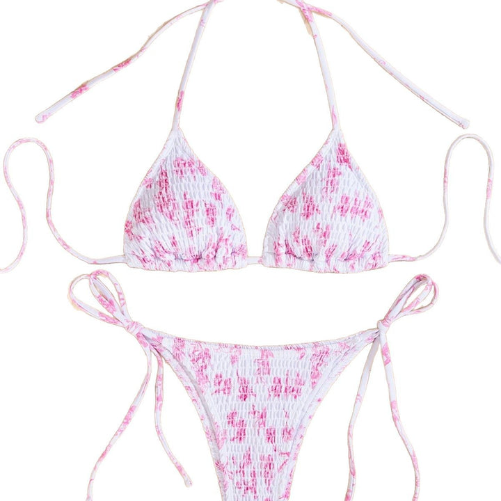 Women's triangle bikini with playful ruffle design Mune Fashion