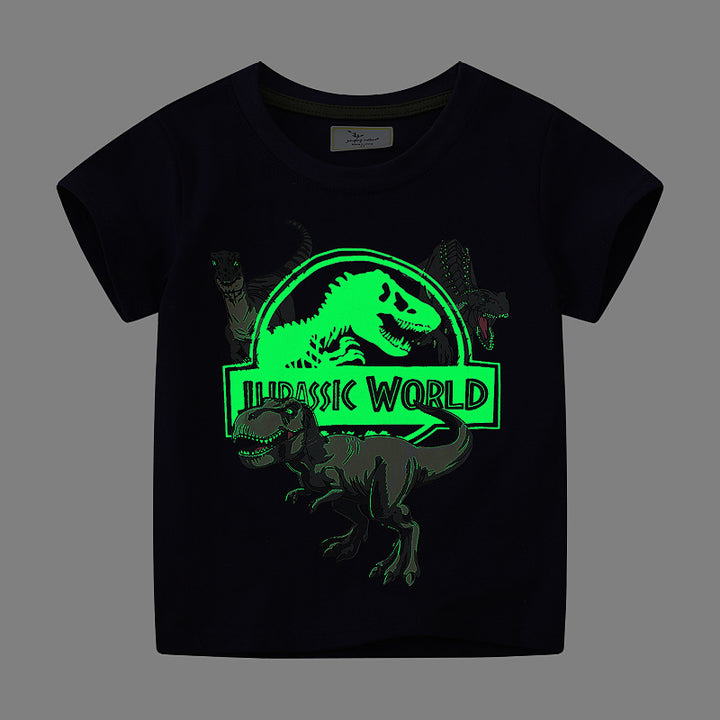 Boys T-shirt with glowing dinosaur design Mune Fashion