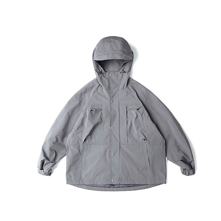 Unisex Water-Repellent Oversize Parka Jacket with Hood and Multifunctional Pockets Mune Fashion