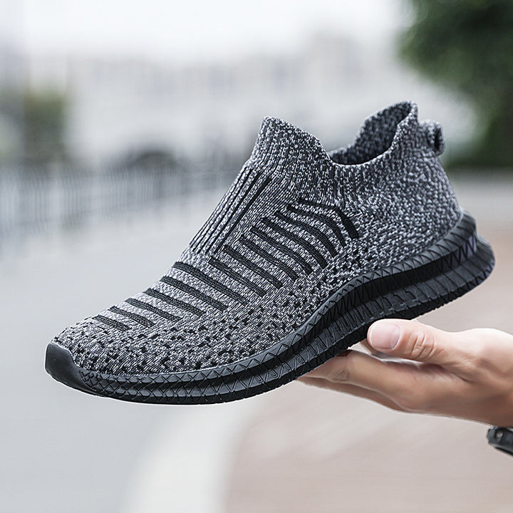 Unisex nan Slip-on knitted trainers with shape-retaining sock shaft, responsive lightweight sole and slip-resistant profile edge Mune Fashion