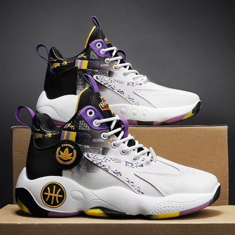 Men's Sporty High-Top Basketball Sneakers Mune Fashion