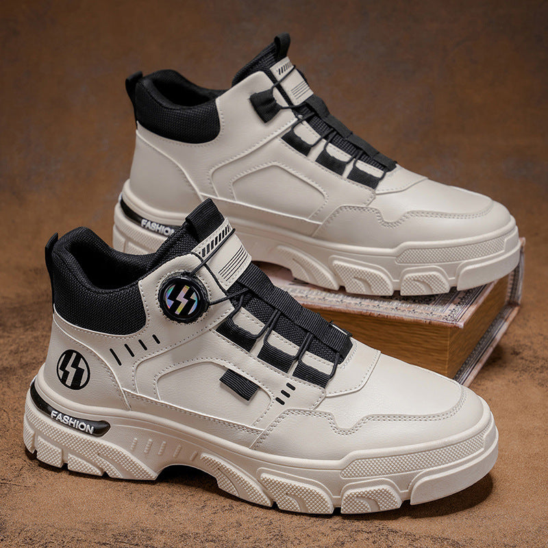 Women's sporty high-top sneakers with elastic quick release and non-slip sole Mune Fashion