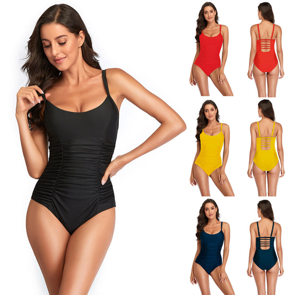 Women's figure-flattering one-piece swimsuit with ruching Mune Fashion