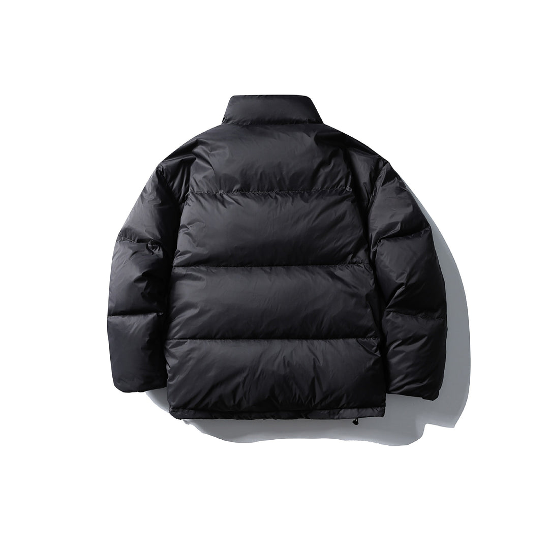 Unisex Boxy-padded short jacket with high stand-up collar and water-repellent shell Mune Fashion
