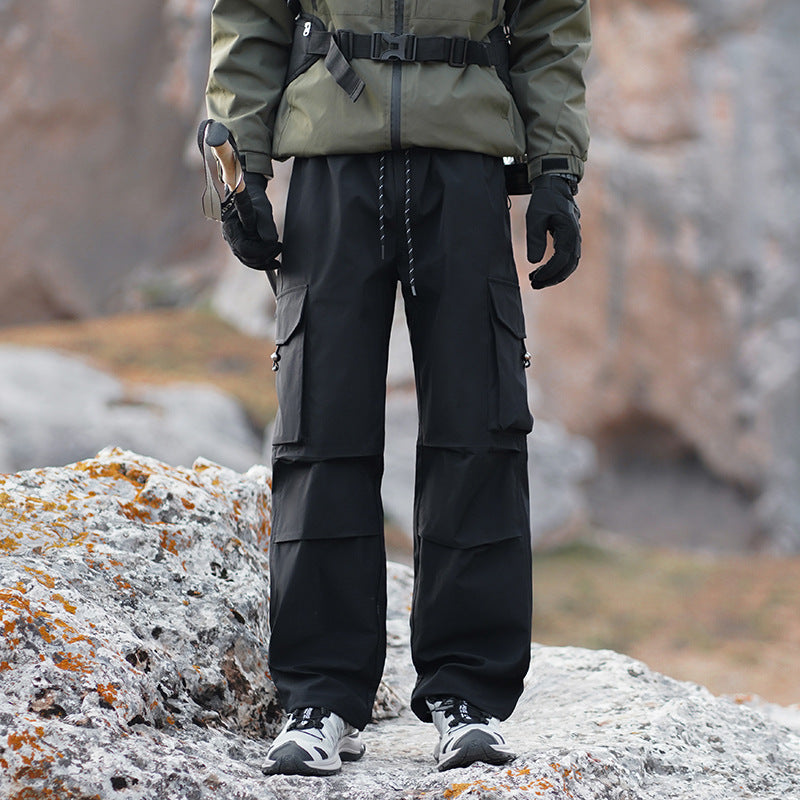 Men's Technical Outdoor Cargo Pants with Water-Repellent Stretch and Reinforced Knees Mune Fashion