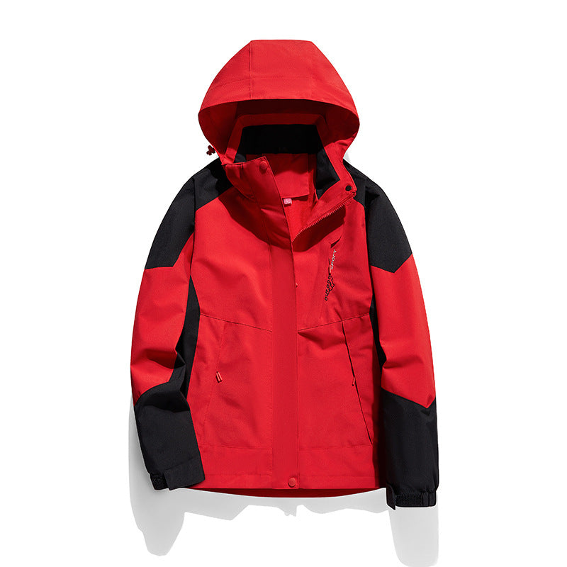 Women's two-layer softshell outdoor jacket with removable fleece inner layer and hood Mune Fashion