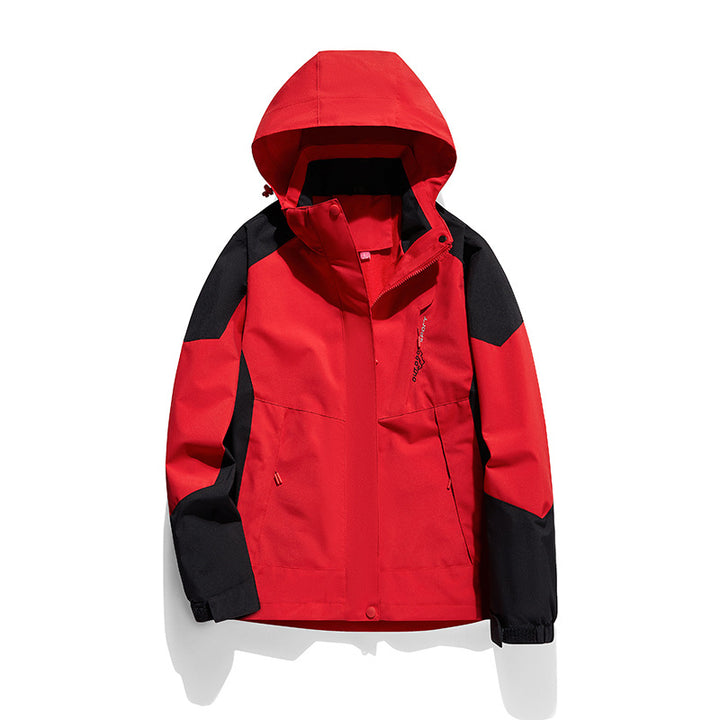 Women's two-layer softshell outdoor jacket with removable fleece inner layer and hood Mune Fashion