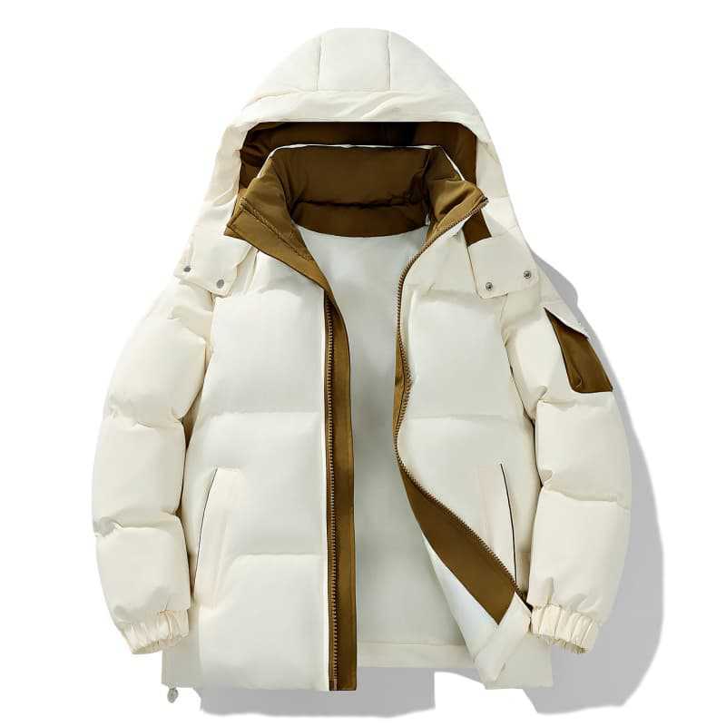 Women's Warm Quilted Down Jacket with Hood Mune Fashion