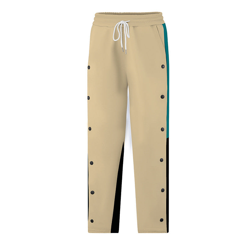 Men's sporty leisure pants with buttons and elastic waistband Mune Fashion