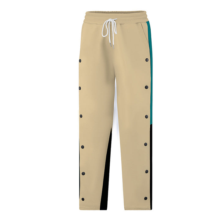 Men's sporty leisure pants with buttons and elastic waistband Mune Fashion