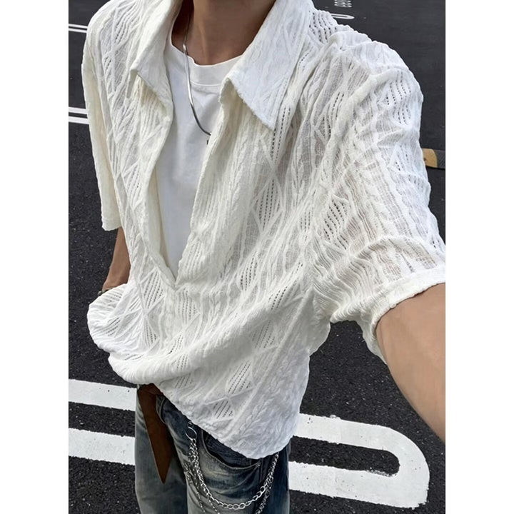 Men's Stylish Short Sleeve Shirt Mune Fashion