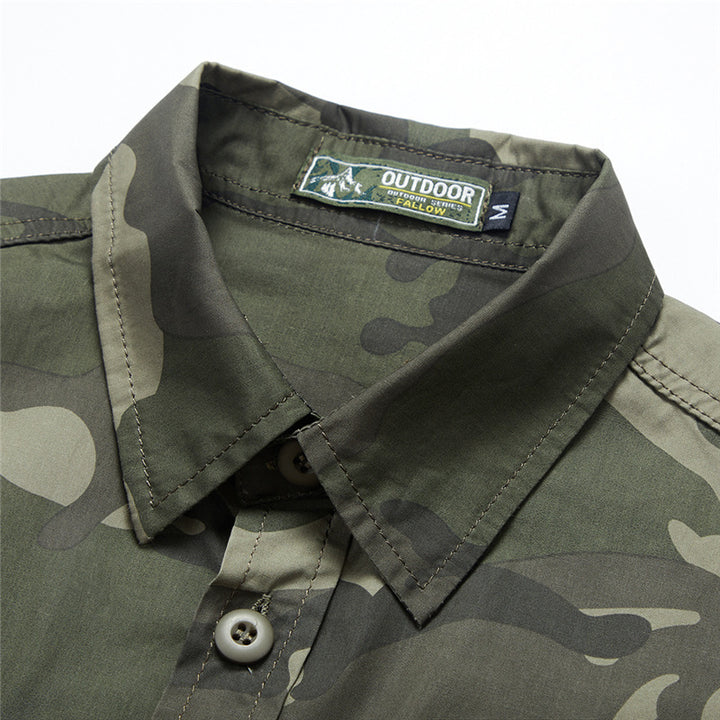 Men's nan Field Shirt made of technical ripstop with double reinforced chest pockets and ergonomic cut Mune Fashion