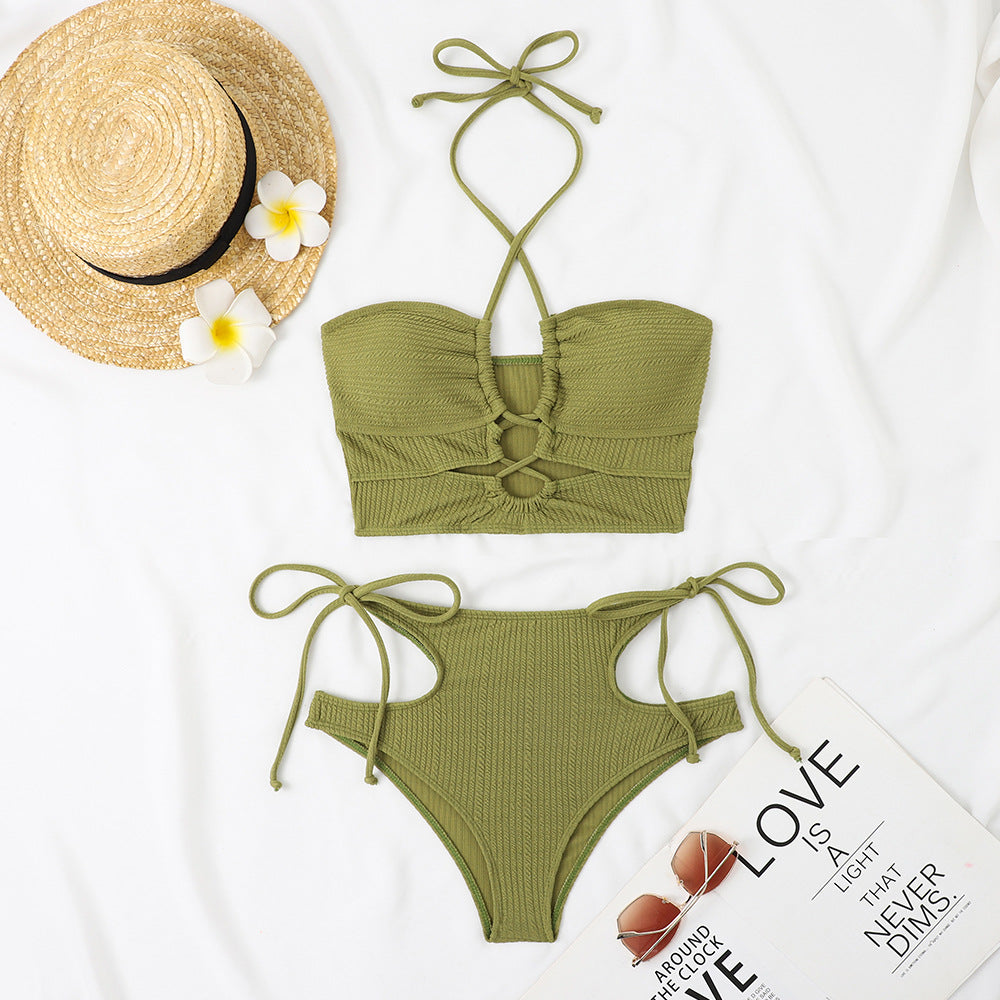 Women's bikini set with sophisticated cut-out and high waist design Mune Fashion