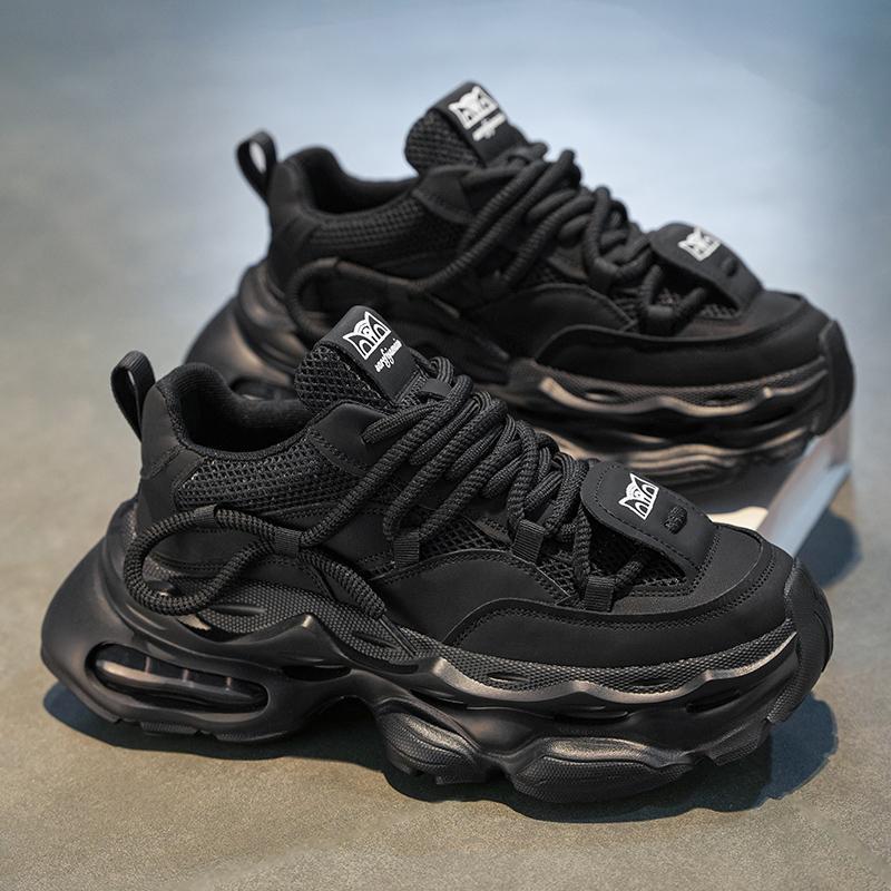 Unisex Voluminous Chunky Sneakers with Visible Air Chamber and Curved Profile Sole Mune Fashion