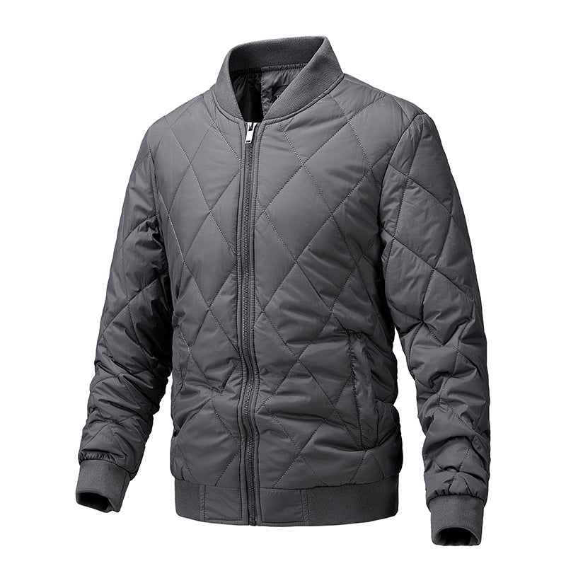 Men's Fashion Quilted Jacket with High Collar Mune Fashion