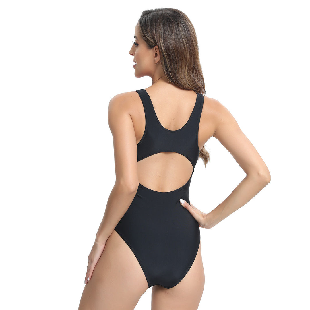 Women's Sporty Swimsuit with Vivid Contrast Mune Fashion