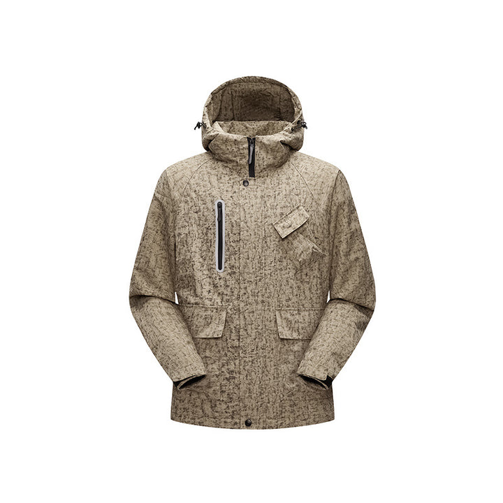 Men's Urban-Technical Field Parka with high closing collar, angled chest pocket and concealed zippers Mune Fashion