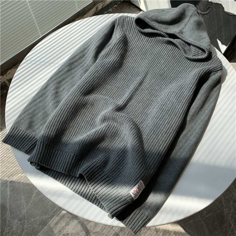 Women's Comfortable Hoodie Made of Ribbed Knit Mune Fashion