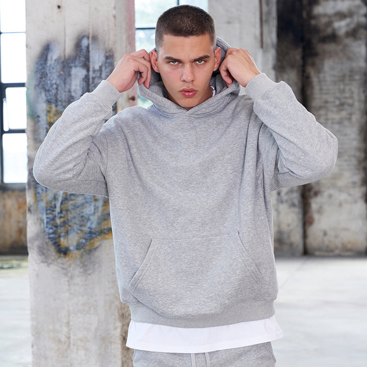 Men's Oversize Heavyweight Cotton Hoodie with Kangaroo Pocket Mune Fashion