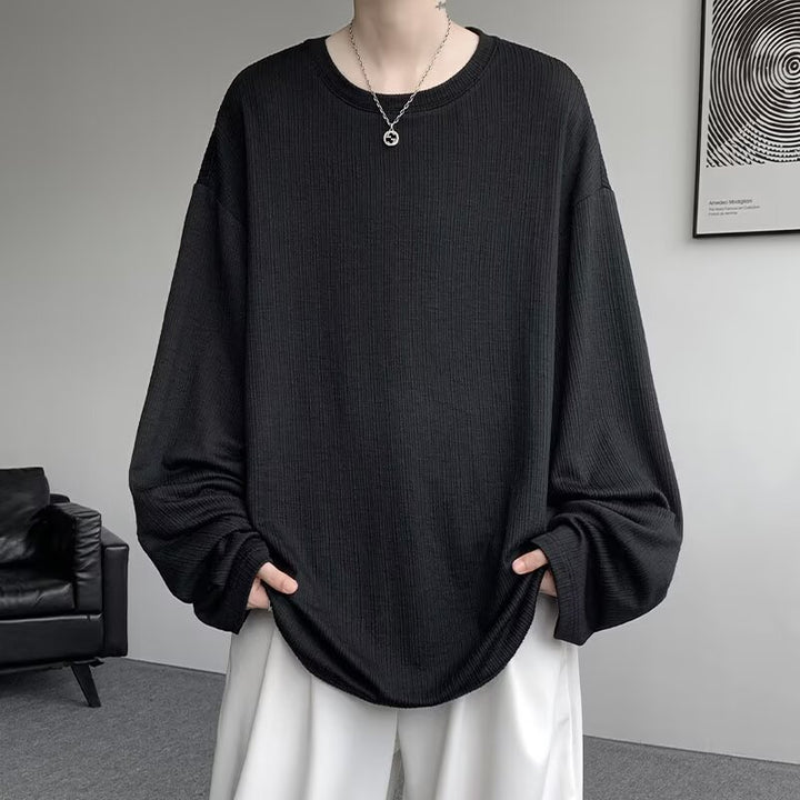 Unisex Oversized Knit Top with Ribbed Structure Mune Fashion