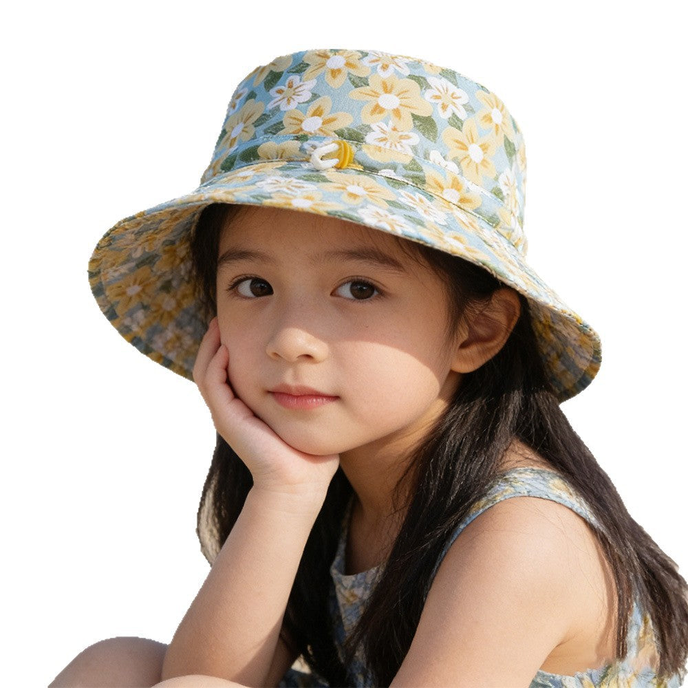 Unisex nan sun hat for children with adjustable chin strap, wide brim and high UV protection Mune Fashion