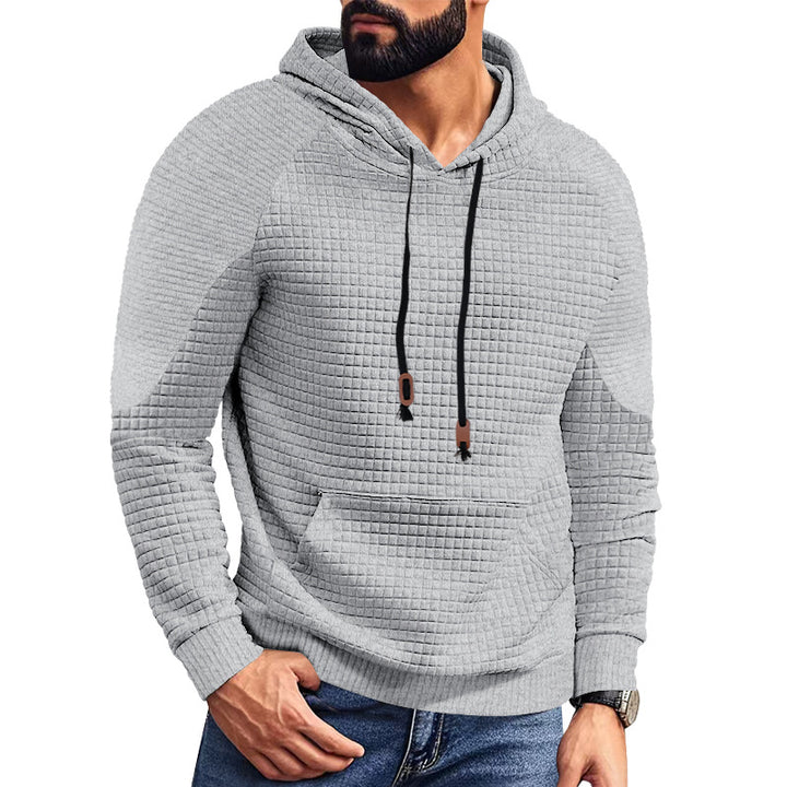 Men's hoodie with square structure, raglan sleeves, and kangaroo pocket Mune Fashion