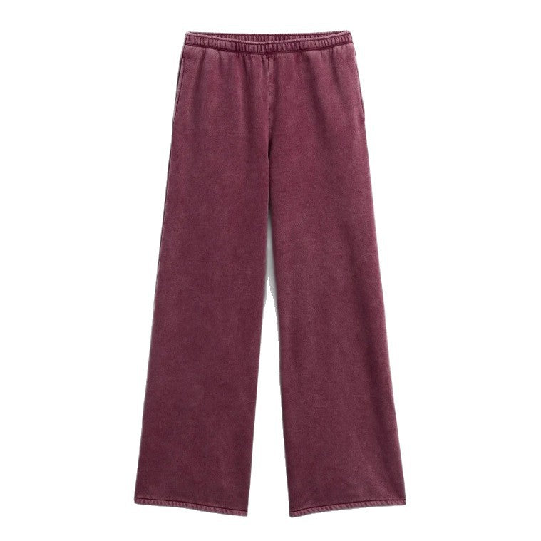 Women's two-piece terry loungewear set with zip hooded jacket and wide-cut jogging pants Mune Fashion