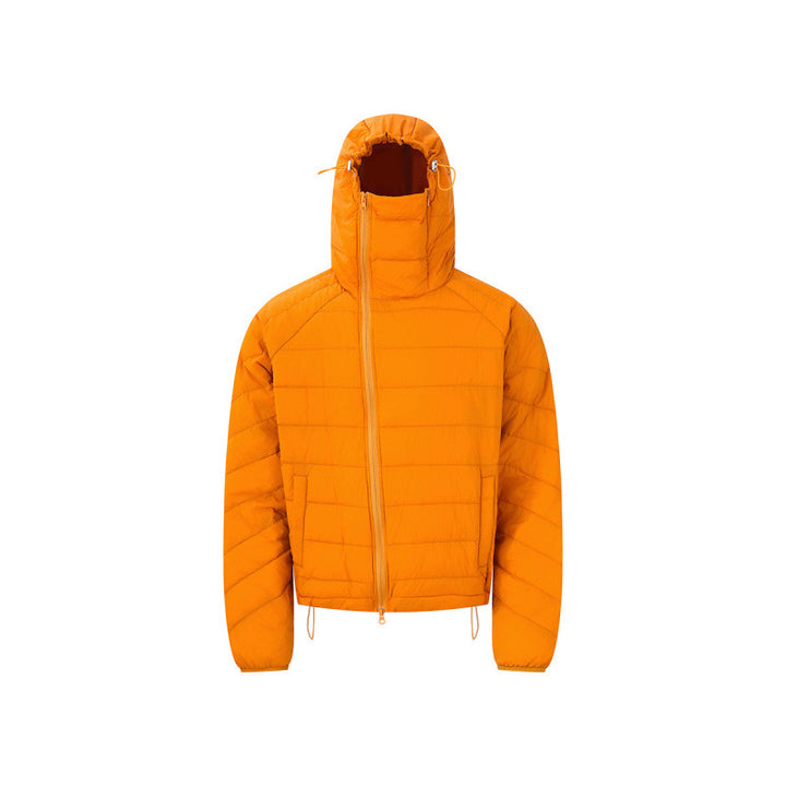 Unisex lightweight padded hooded jacket with thermo insulation, stand-up collar and concealed zipper Mune Fashion